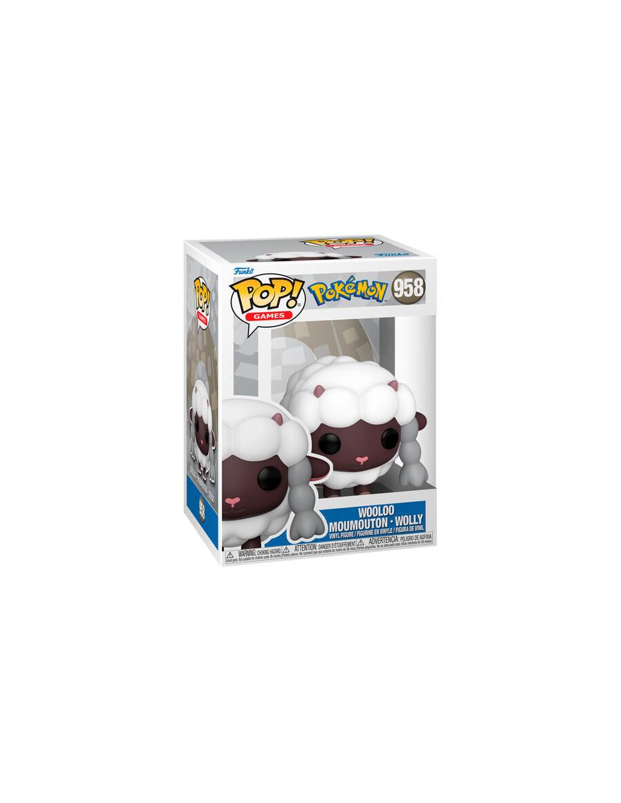 Funko Pop Wooloo. Pokémon  - Figura de vinilo aproximadamente 8cm de altura del Pokémon nº831 del que según la Pokédex "Su lana 