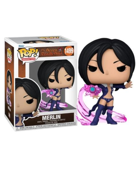 Funko Pop Merlin. the Seven Deadly Sins  - Figura de vinilo de aproximadamente 9 centímetros del personaje Melin