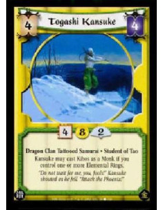 Togashi Kansuke  - Dragon Clan Tattooed Samurai * Student of TaoKansuke may cast Kihos as a Monk if you control one or more Elem