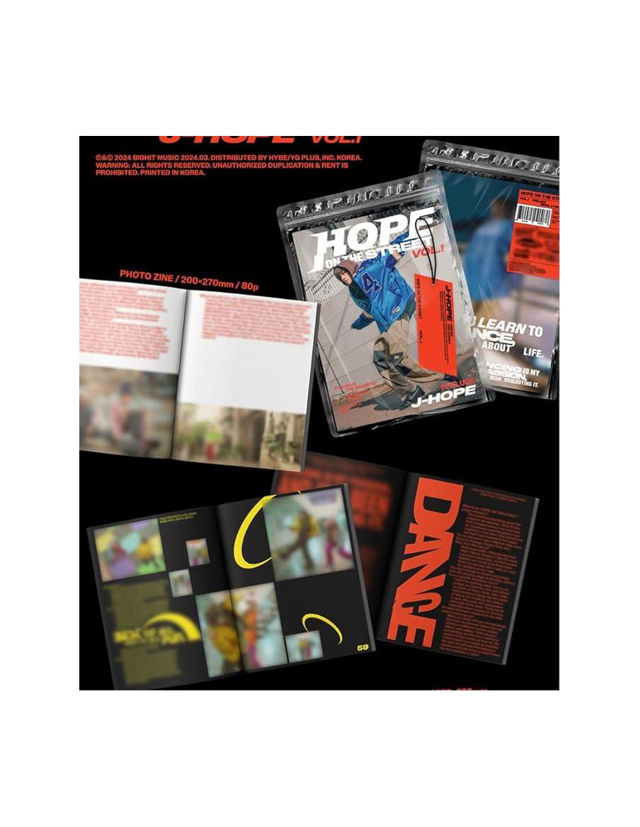 J-HOPE - Hope on the Street (Vol.1 Album Especial)  - J-HOPE - HOPE ON THE STREET (VOL.1 ALBUM ESPECIAL)
VER.1 PRELUDE (Naranja)