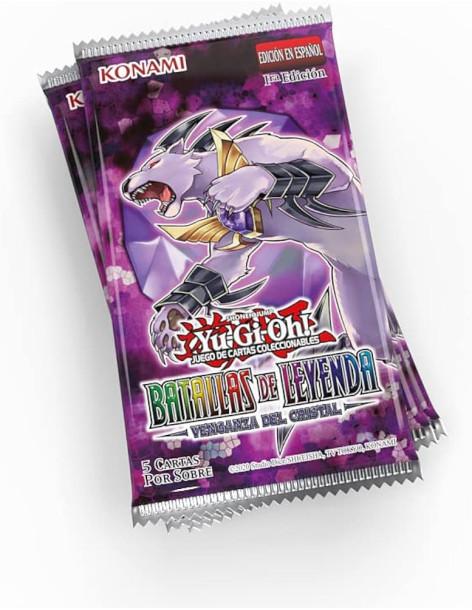 Yu-Gi-Oh! Batallas de Leyenda Venganza del Cristal: Sobre (9 cartas) Español  - Incluye cartas usadas por Yami Yugi, Rex Raptor,