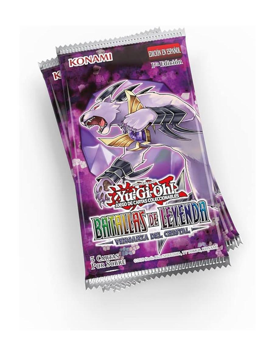 Yu-Gi-Oh! Batallas de Leyenda Venganza del Cristal: Sobre (9 cartas) Español  - Incluye cartas usadas por Yami Yugi, Rex Raptor,