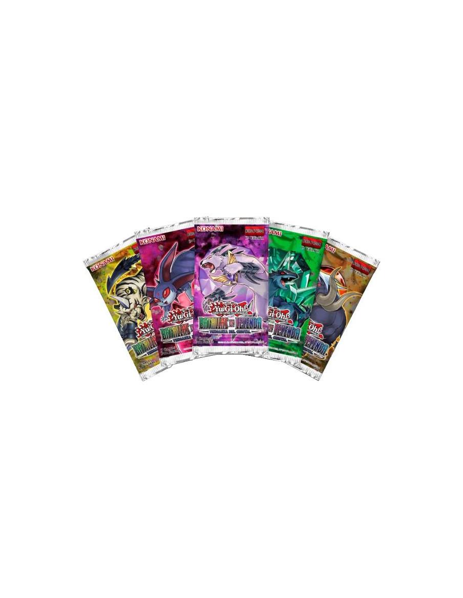 Yu-Gi-Oh! Batallas de Leyenda Venganza del Cristal: Sobre (9 cartas) Español  - Incluye cartas usadas por Yami Yugi, Rex Raptor,