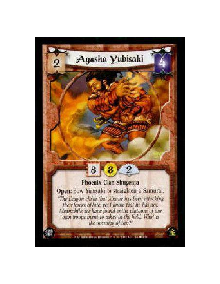 Agasha Yubisaki  - Phoenix CLan Shugenja Open: Bow Yubisaki to straighten a Samurai. 