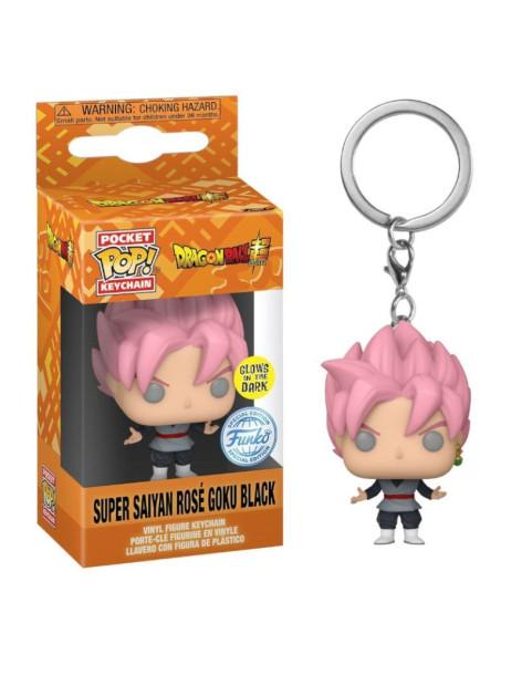Llavero Pop. Super Saiyan Rosé Goku Black (Glows in the Dark). DBS  - Llavero Pop. Super Saiyan Rosé Goku Black (Glows in the Da