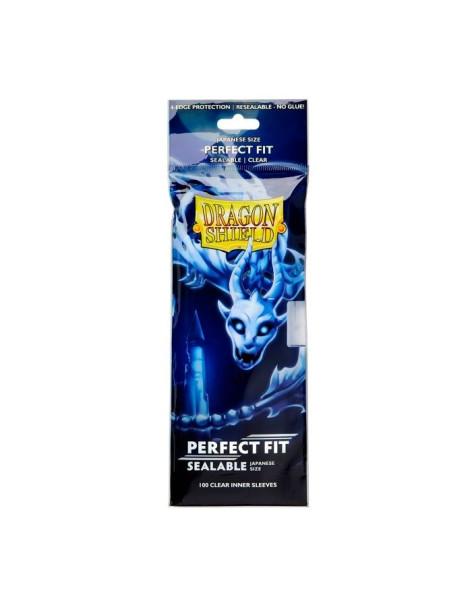 Fundas Dragon Shield Tamaño Japonés Perfect Fit Sellable - Transparente Mate (100)  - Fundas Tamaño Yu-Gi-Oh! y Vanguard!Japanne
