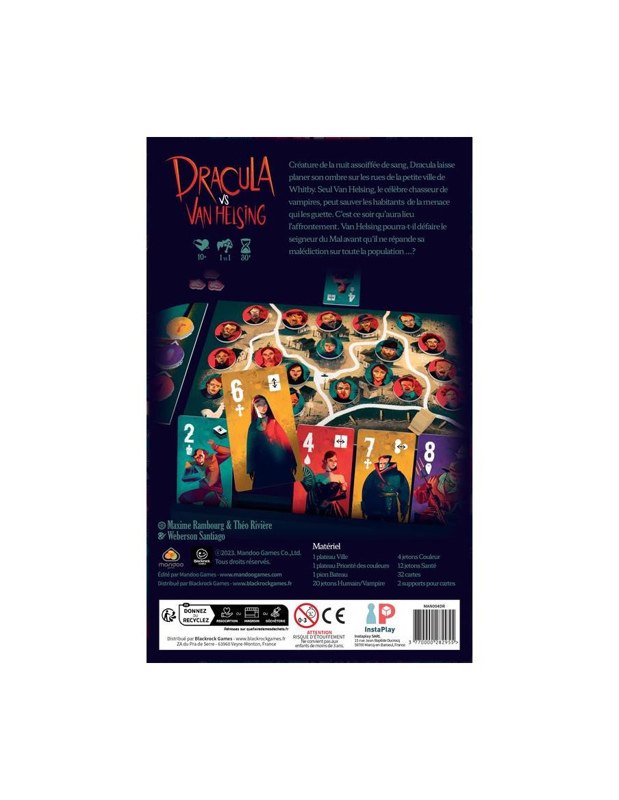 Dracula VS Van Helsing  - Dracula VS Van Helsing es un juego de mesa en el que, una vez más, Drácula ha llegado a Whitby, Inglat