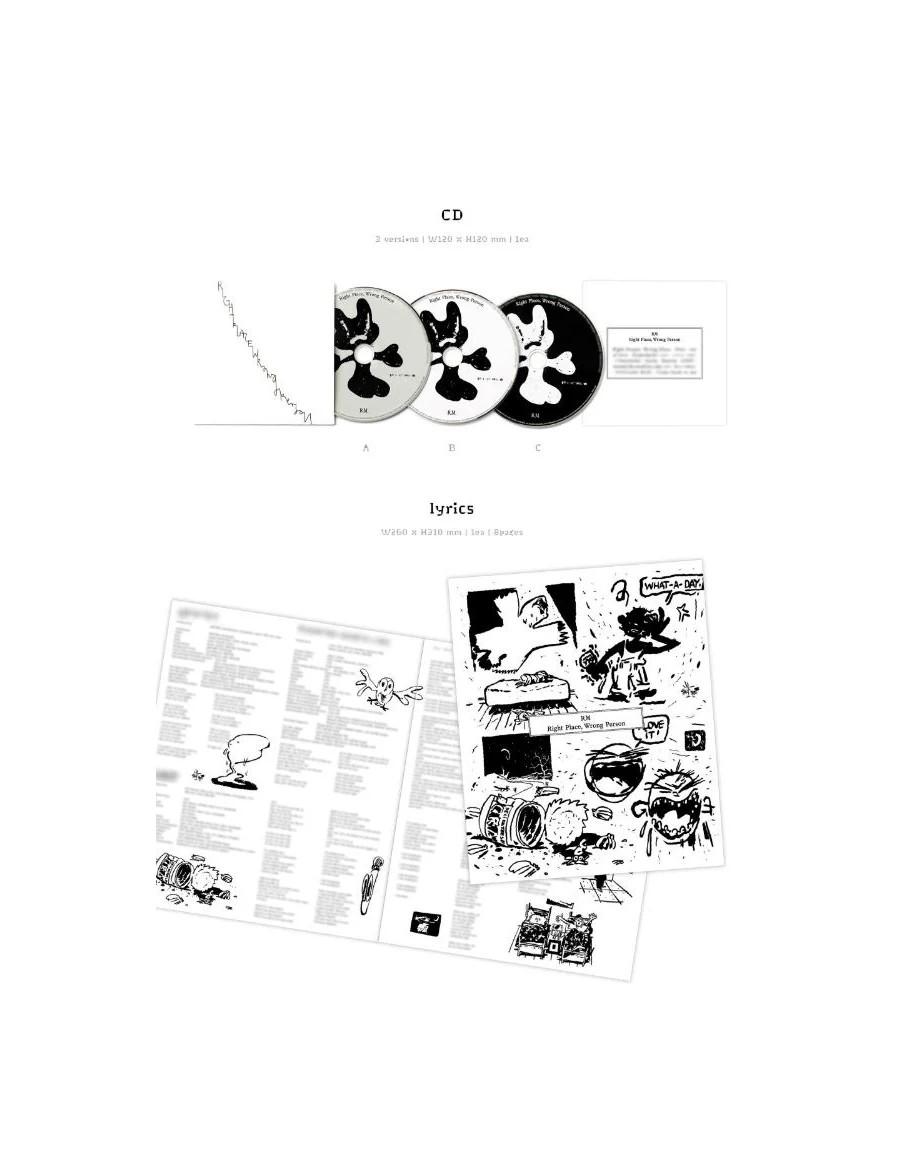 BTS - RM - Right Place, Wrong Person (2ND Album en Solitario)  - BTS - RM - Right Place, Wrong Person (2ND Album en Solitario)
V