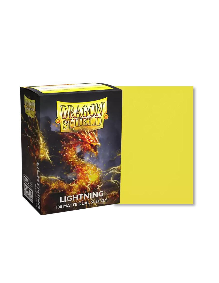 Fundas Dragon Shield Tamaño Standard (63x88mm) - Lightning Dual Mate (100)  - Fundas compatibles con Magic The Gathering, Pokémo