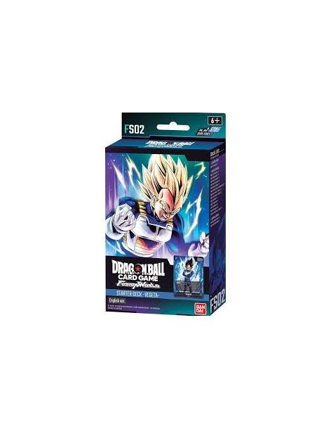 Fusion World: Starter Deck Vegeta FS02  - Ready-to-play 51 card deck X 1Energy marker X 1Playsheet X 1Alternative-Design Card Pa