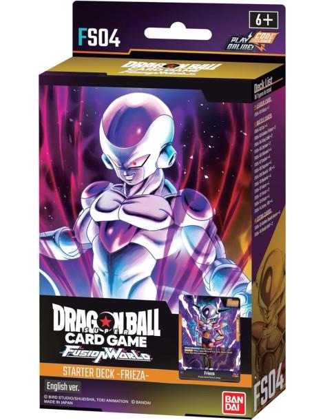 Fusion World Frieza Starter Deck FS04  - Ready-to-play 51 card deck X 1Energy marker X 1Playsheet X 1Alternative-Design Card Pac