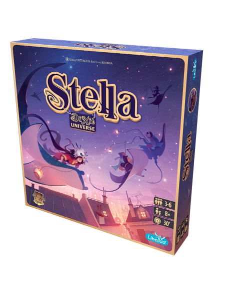 Stella. Dixit Universe  - ¡Buscadores estelares! Explorad el cielo y traed algo de luz a vuestro mundo. Stella es un juego compe