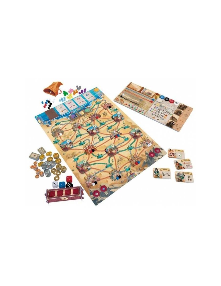 Sand. Juego de Mesa  - SAND. Recorre un desierto lleno de oportunidades! A lomos de tu fiel oruga transportarás toda clase de me