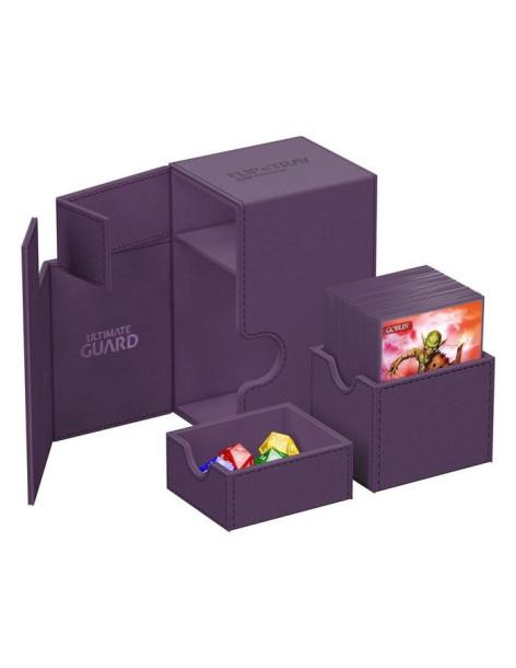 Flip'n'Tray Deck Case 80+ Tamaño Estándar XenoSkin Monocolor Violeta. Ultimate Guard  -  2