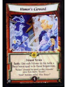 Honor's Ground  - Delayed Terrain Battle: Give each Follower in this battle a Force bonus equal to its Honor Requirement. 