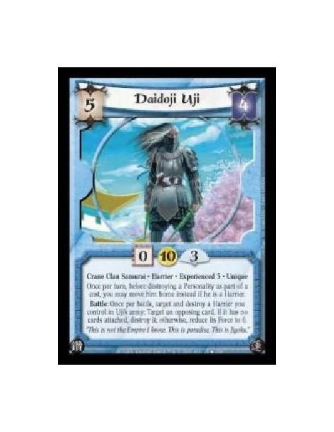 Daidoji Uji Exp3 (Spanish)  - Crane Clan Samurai · Harrier · Experienced 3 · Unique. Once per turn, before destroying a Personal