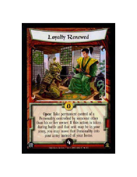 Loyalty Renewed FOIL  - Open: Take permanent control of a Personality controlled by someone other than his or her owner. If this