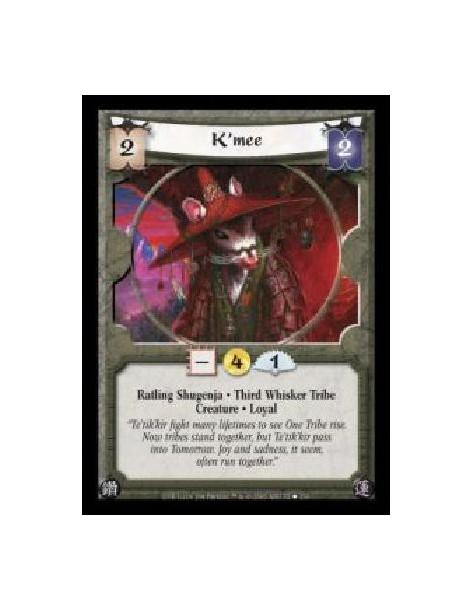 K'mee (Spanish)  - Ratling Shugenja · Third Whisker Tribe · Creature · Loyal