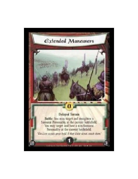 Extended Maneuvers (Español)  - Delayed Terrain. Battle: You may target and straighten a Samurai Personality at the current batt