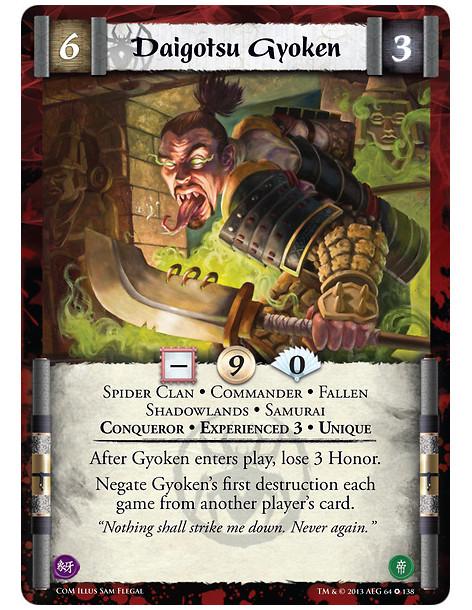 Daigotsu Gyoken Exp3 FOIL  - Commander • Conqueror • Experienced 3 • Fallen • Samurai • Shadowlands • Spider Clan • UniqueAfter 
