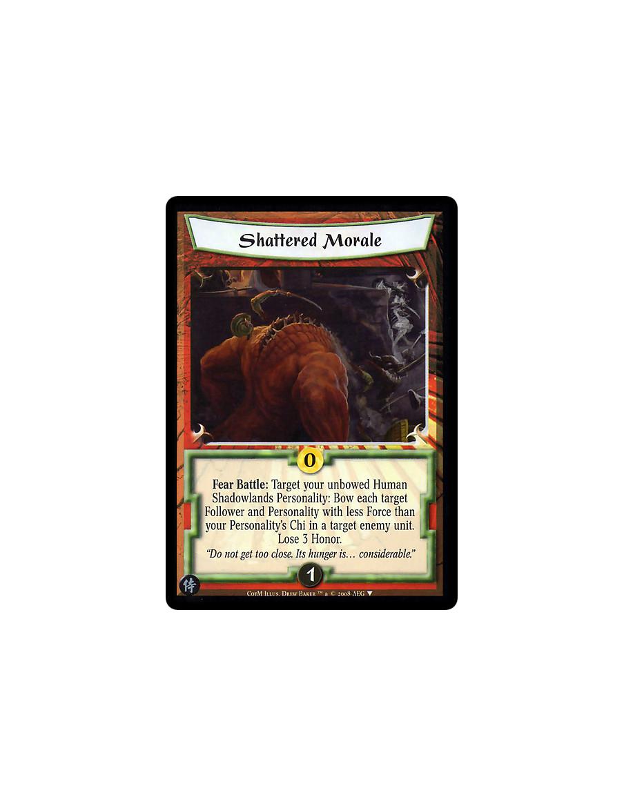 Shattered Morale  - Fear Battle: Target your unbowed Human Shadowlands Personality: Bow each target Follower and Personality wit