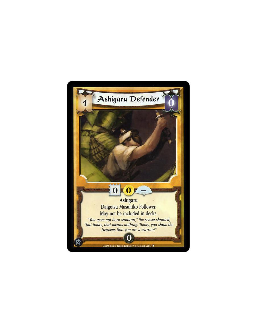 Ashigaru Defender  - Ashgaru  Daigotsu Masahiko Follower. May not be included in decks.