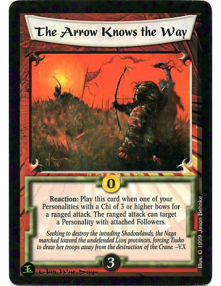 The Arrow Knows the Way  - Reaction : Before you target a Ranged Attack from an action performed by one of your Personalities wi