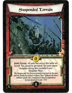 Suspended Terrain  - Delayed Terrain Battle: When the Resolution Segment for this battle ends, bow all units still in it. This b