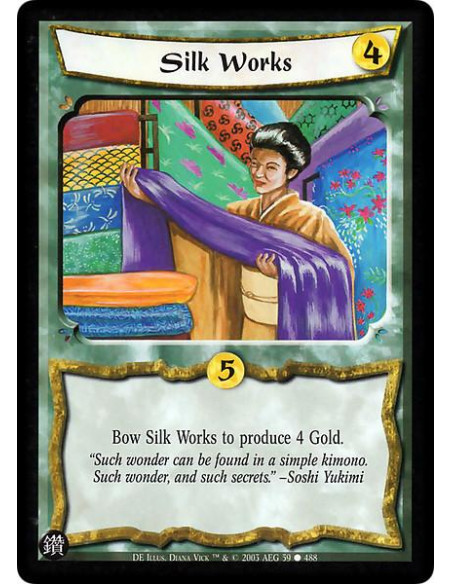 Silk Works (Español)  - Bow Silk Works to produce 4 Gold.