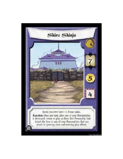 Shiro Shinjo (Español)  - Items you own have +1 Focus value. Reaction: Once per turn, after one of your Personalities is destroy