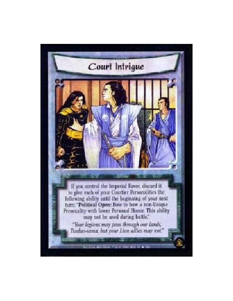 Court Intrigue (Spanish)  - If you control the Imperial Favor, you may discard it to give each of your Courtiers the following a