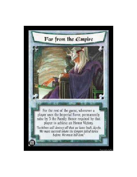Far From the Empire (Español)  - For the rest of the game, whenever a player uses the Imperial Favor, permanently raise by 3 the