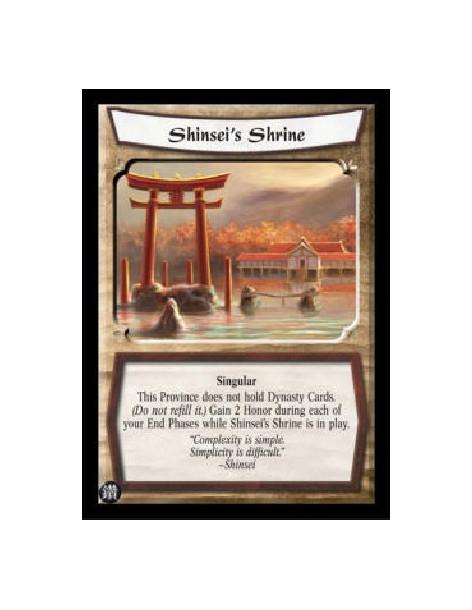 Shinsei's Shrine (Español)  - Singular This Province does not hold Dynasty Cards. (Do not refill it.) Gain 2 Honor during each o
