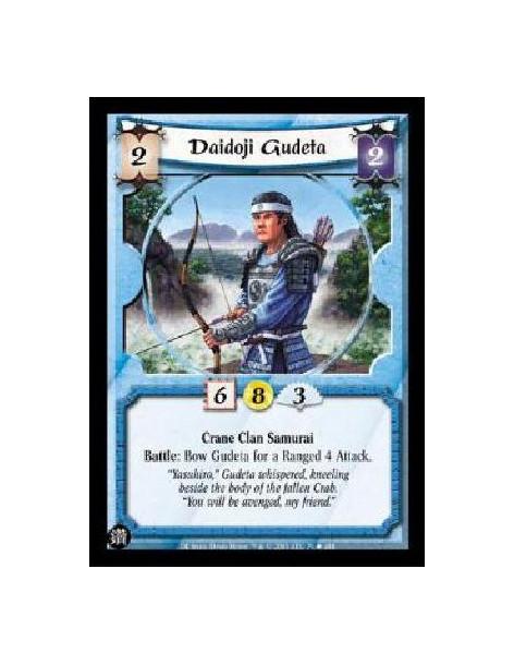 Daidoji Gudeta (Español)  - Crane Clan Samurai Battle: Bow Gudeta for a Ranged 4 Attack.