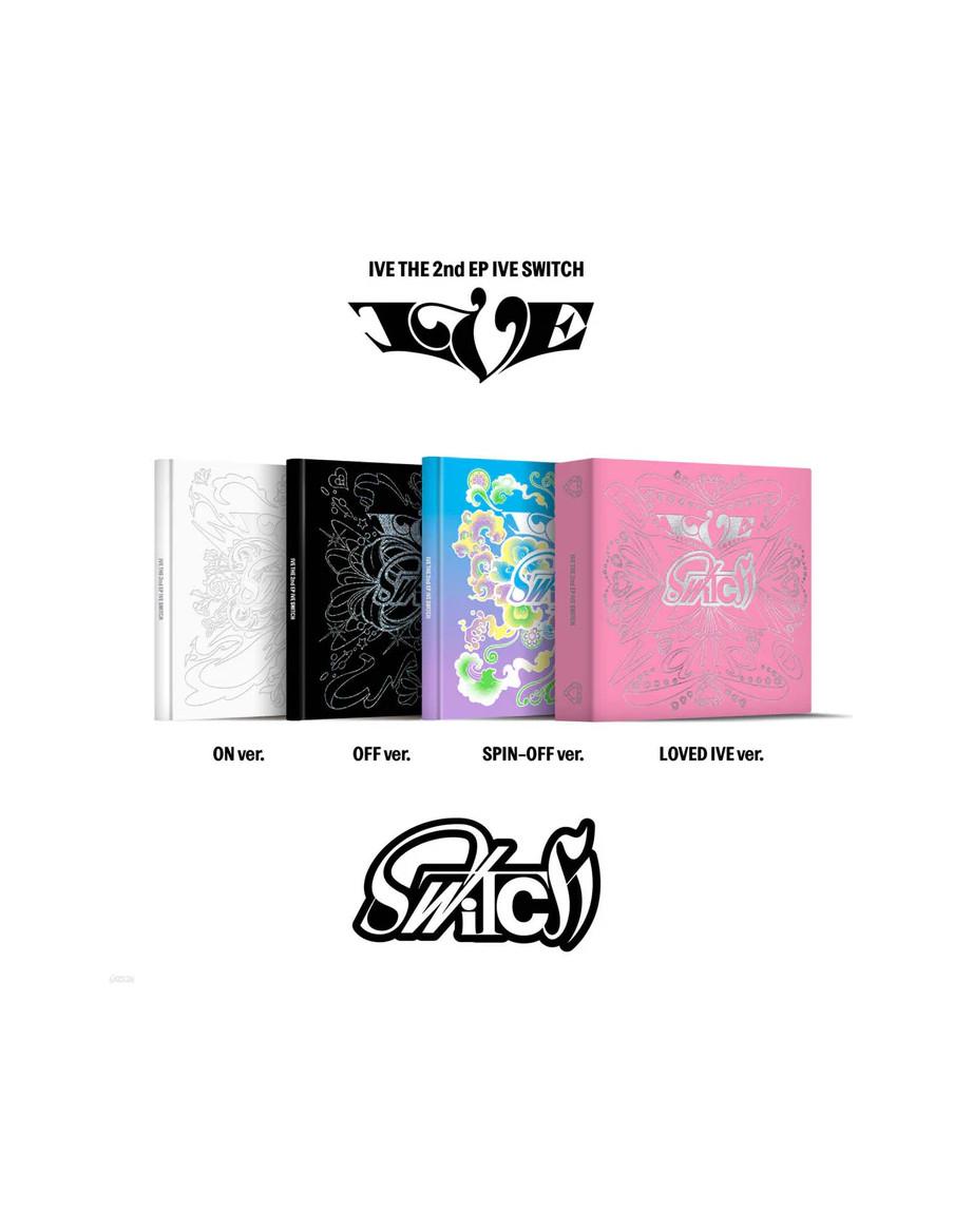IVE - IVE SWITCH (2nd Mini Album)  - IVE - IVE SWITCH (2nd Mini Album)
4 versiones:
ON (blanco); OFF (negro); SPIN OFF (azul); L