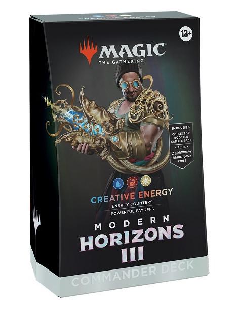 Deck Commander Modern Horizons 3. Creative Energy (English)  - MODERN HORIZONS 3 BARAJA COMMANDER CREATIVE ENERGY. Caja de cartó