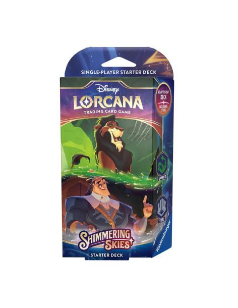 Lorcana Shimmering Skies: Emerald & Steel Kronk Y Scar Starter Deck  - 