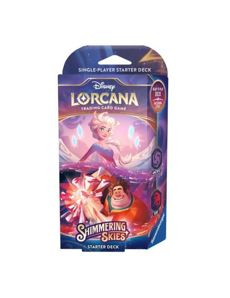 Lorcana Shimmering Skies: Amethyst & Ruby Elsa Y Romperalf Starter Deck  - 