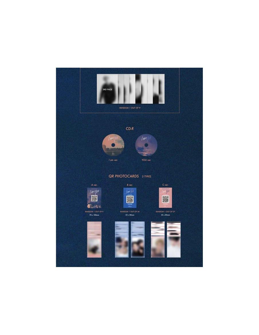 STRAY KIDS - I Am You (3rd Mini Album)  - 
Contenido:-CD-Libreto fotográfico-3 Photocard con QRLista de canciones:
01. you
02. i