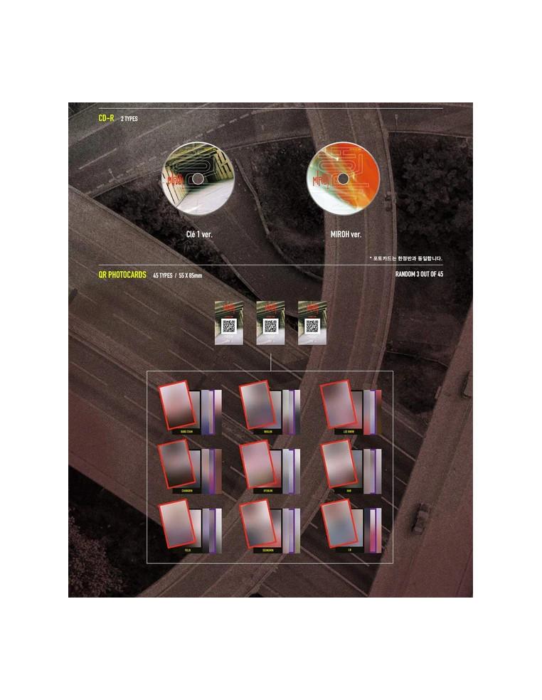 STRAY KIDS - CLÉ 1: MIROH  - Contenido:-CD-Libreto fotográfico-3 Photocard con QRLista de canciones:
01. you
02. i am you
03. my
