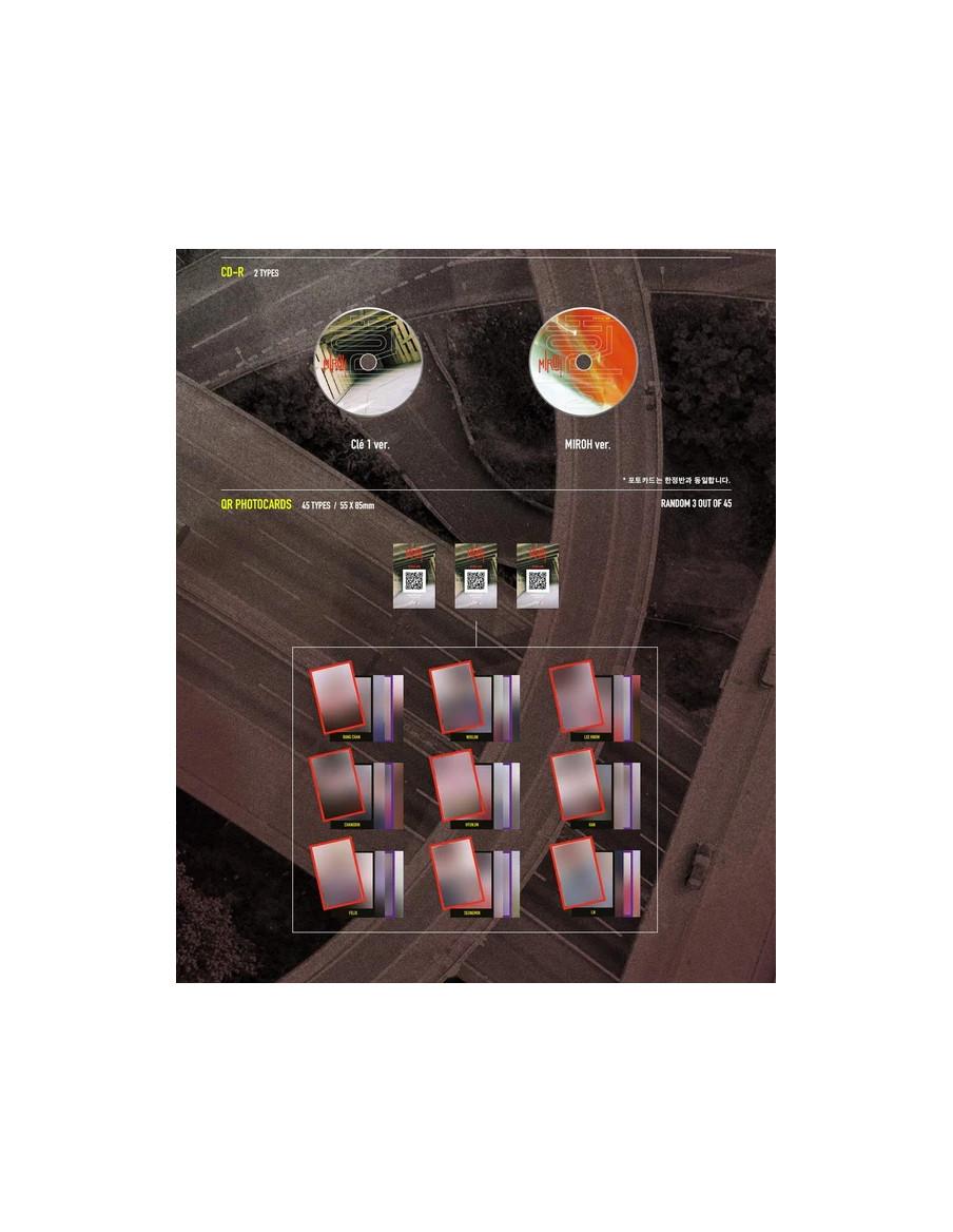 STRAY KIDS - CLÉ 1: MIROH  - 
Contenido:-CD-Libreto fotográfico-3 Photocard con QRLista de canciones:
01. you
02. i am you
03. m