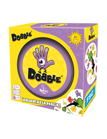 Dobble  - 




Dobble un juego con más de 50 símbolos, 55 cartas, con uno, y solamente un símbolo idéntico entre cada carta. ¿Se