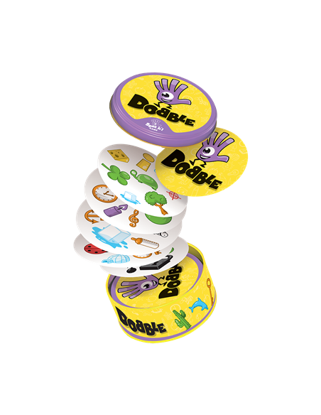 Dobble  - 




Dobble un juego con más de 50 símbolos, 55 cartas, con uno, y solamente un símbolo idéntico entre cada carta. ¿Se