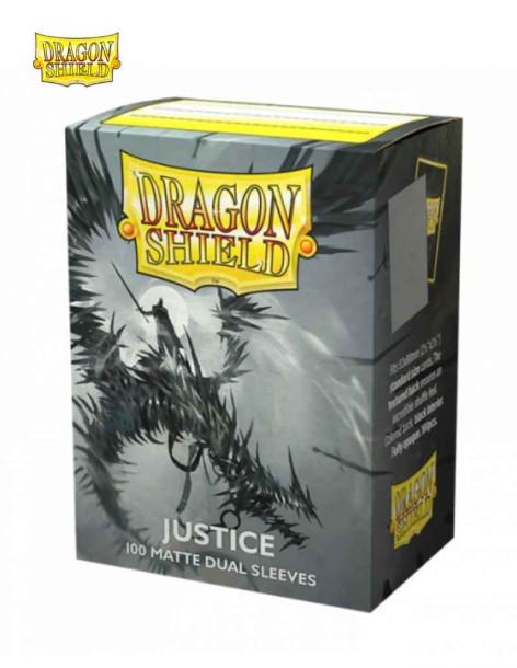 Dragon Shield Standard Size Sleeves (63x88mm) - Justice Dual Mate (100)  - Compatible with Magic The Gathering, Pokémon TCG, Dig 2