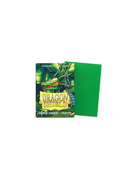 Fundas Dragon Shield Tamaño Japonés (59x86mm) - Verde Manzana mate (60)  - 