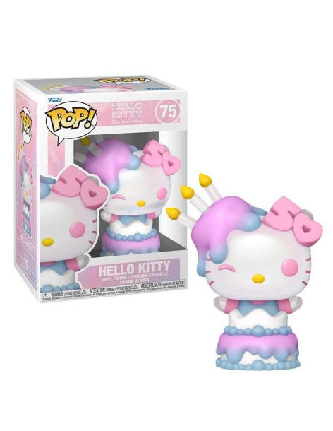 Funko Pop Hello Kitty in Cake. 50th anniversary  - Figura de aproximadamente 11 centímetros de altura de Hello Kitty saliendo de