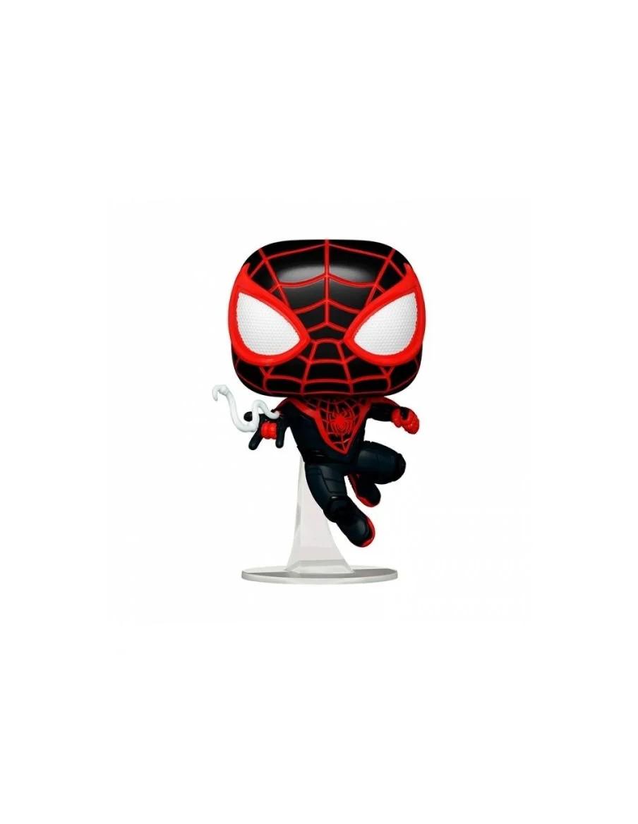 Funko Pop Spider-man 2 Miles Morales (Upgraded Suit)  - Funko POP! Spider-Man Across the Spiderverse de Marvel en vinilo, en dis