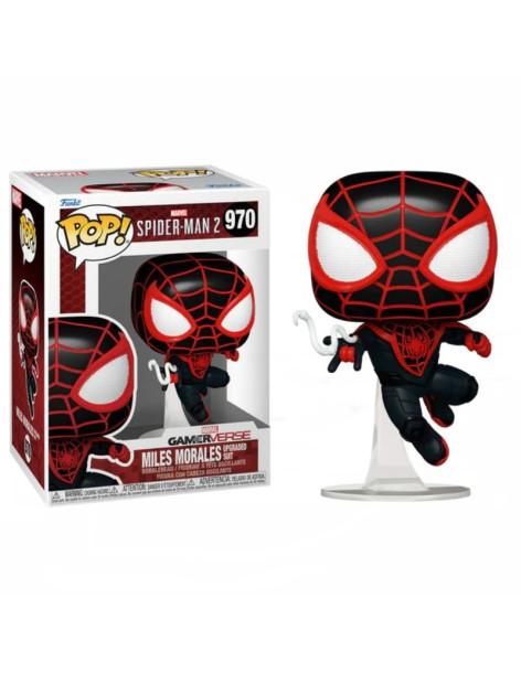 Funko Pop Spider-man 2 Miles Morales (Upgraded Suit)  - Funko POP! Spider-Man Across the Spiderverse de Marvel en vinilo, en dis