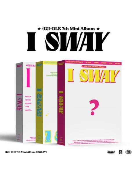 (G)I-DLE - I SWAY (7th Mini Album)  -  (G)I-DLE - I SWAY (7th Mini Album)
3 Versiones: Wind (amarillo-rosa); Wave (azul); Beat (