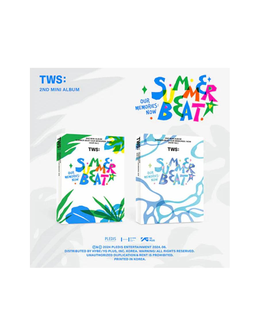 TWS - Summer Beat! (2nd Mini Album)  - Contenido:
Bolsa con zip : 23 x 16 cm
Libro fotográfico: 14 x 20 x 7 cm / 116 páginas
Col